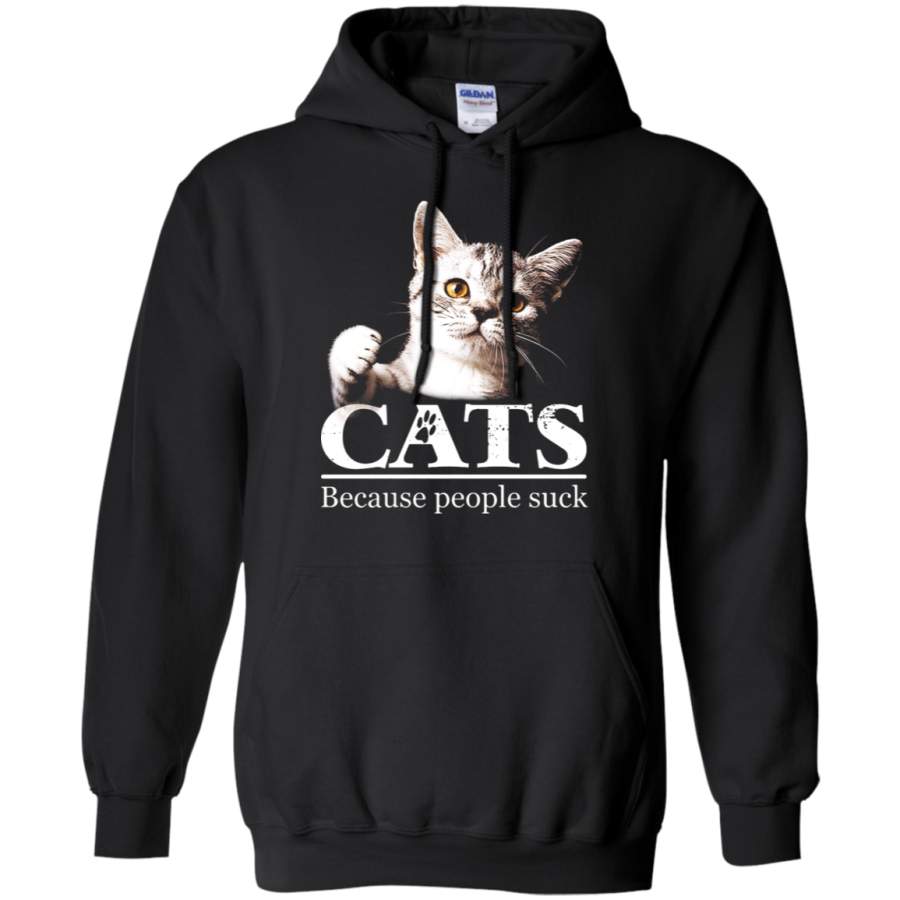 AGR Cats Because People Suck Animal Hoodie