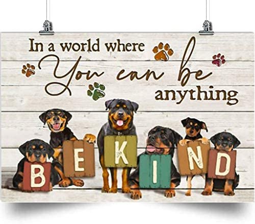 Be Kind Horizontal Poster-In A World Where You Can Do Anything-Home Decoration Poster, Wall Poster, Home And Room Decoration, Gifts For Friends And Relatives, Souvenirs.