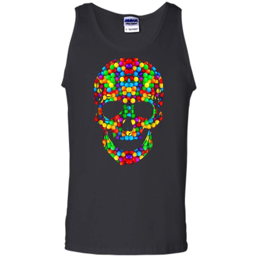 Candy Skull Sugar  Day Of The Dead Tank Top