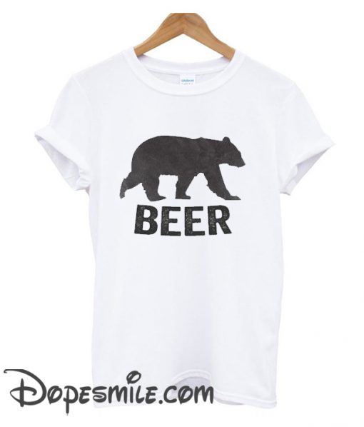 beer bear cool  t shirt