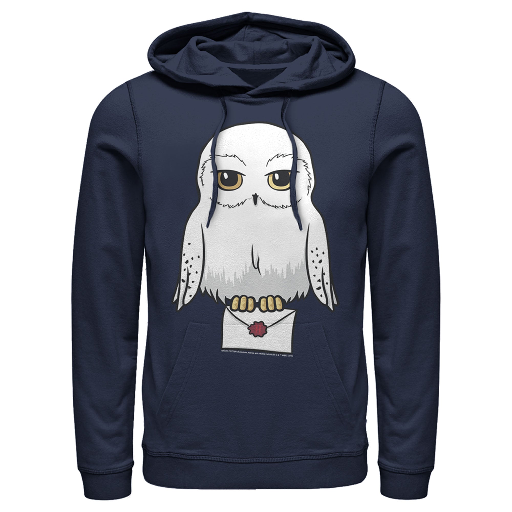 Men’S Harry Potter Cartoon Hedwig Letter Pull Over Hoodie