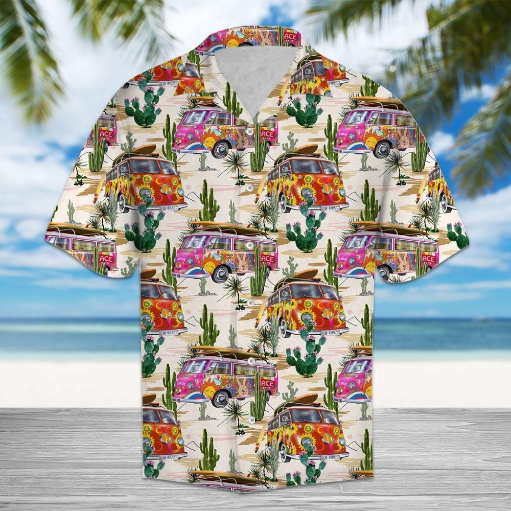 Aloha Shirt Cactus Hippie H207038  Hawaiian Shirt