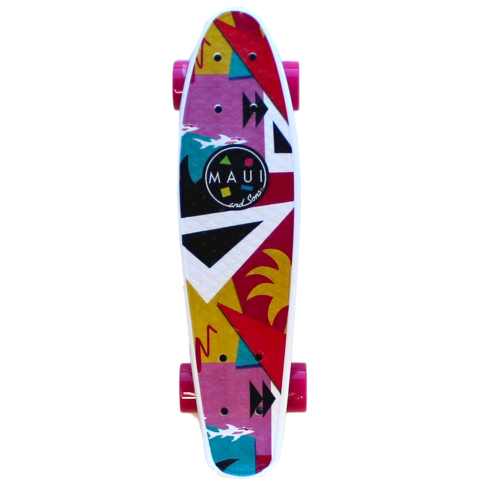 Shark Tank 22″ Printed PU Kicktail Skateboard