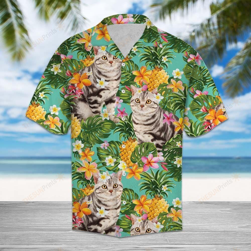 Tropical Pineapple American Shorthair Hawaiian Shirt Ha97740