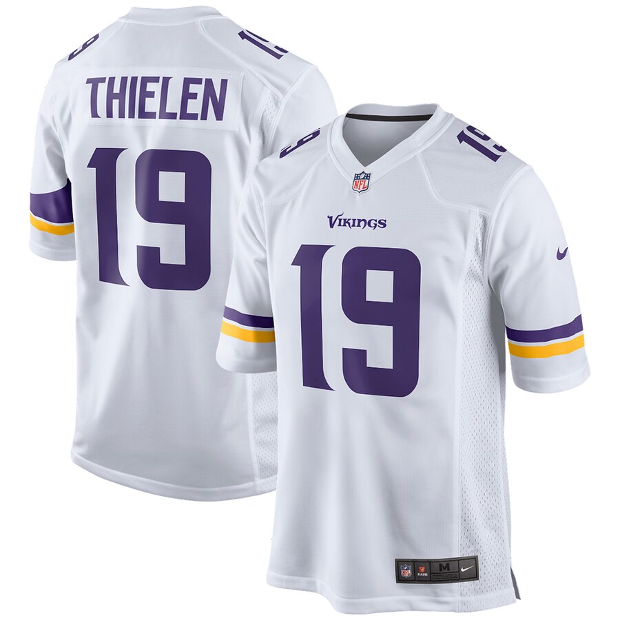 Adam Thielen Minnesota Vikings Nike Youth 2018 Game Jersey – White