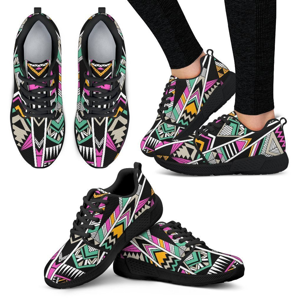 Vintage Tribal Aztec Pattern Print Women’S Athletic Shoes