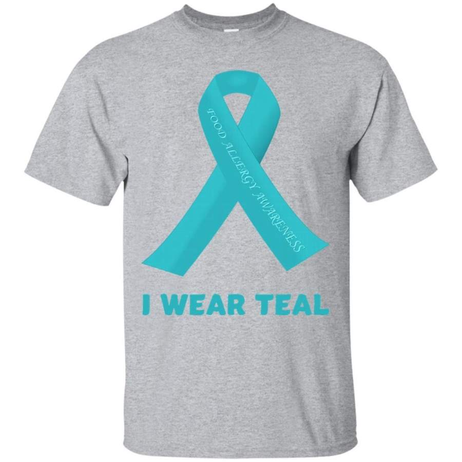 AGR Allergies Awareness T Shirt – I Wear Teal Allergy Awareness