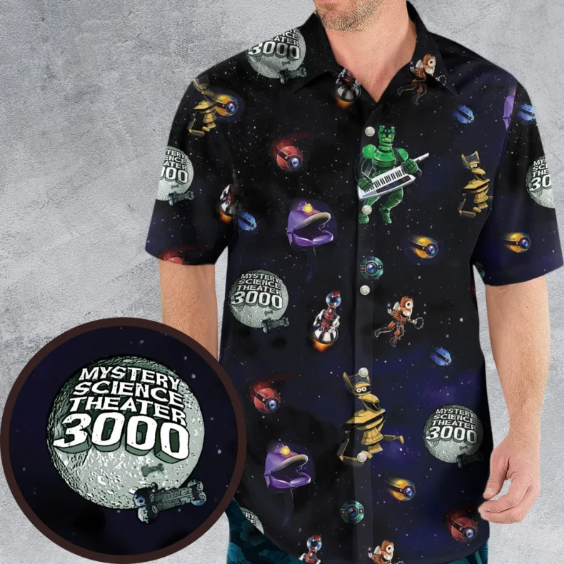 Robot Roll Call Mst3K Hawaiian Shirt