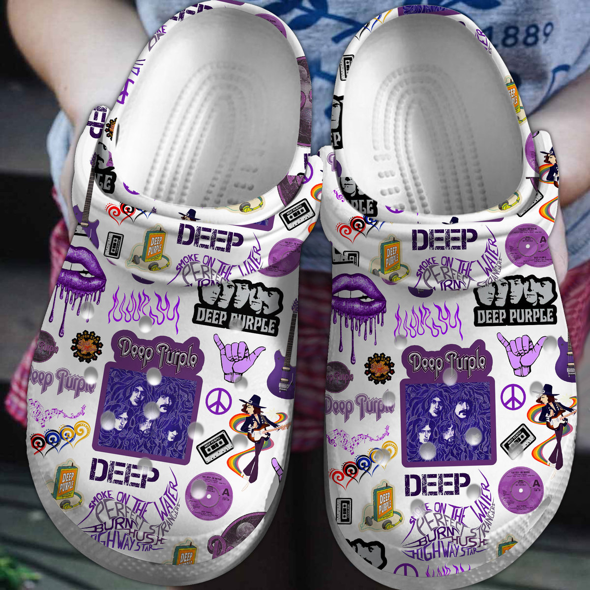 Deep Purple Crocss Clogs For Men Women And Kid Pnztlocx