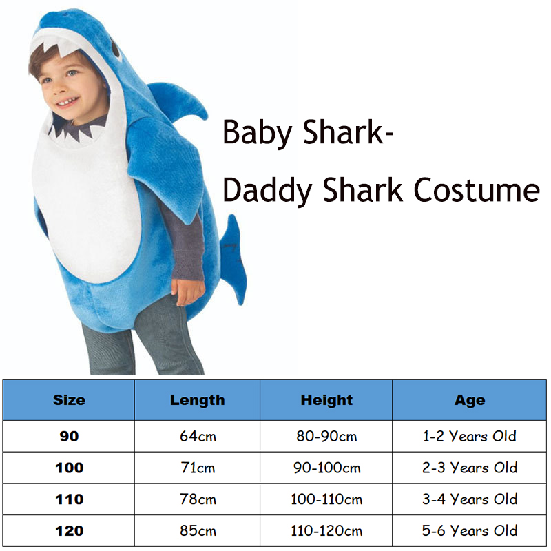 Toddler Yellow Shark Costume Baby Cute Pink Mommy Shark Halloween Costume Kids Blue Daddy Sharks For Family Purim Carnival Party alx