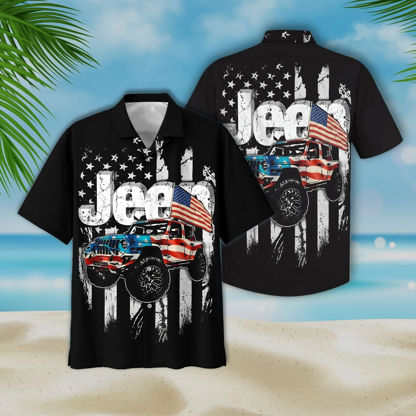 Jeep And Flag Hawaii Shirt Unisex Adult Ha51716