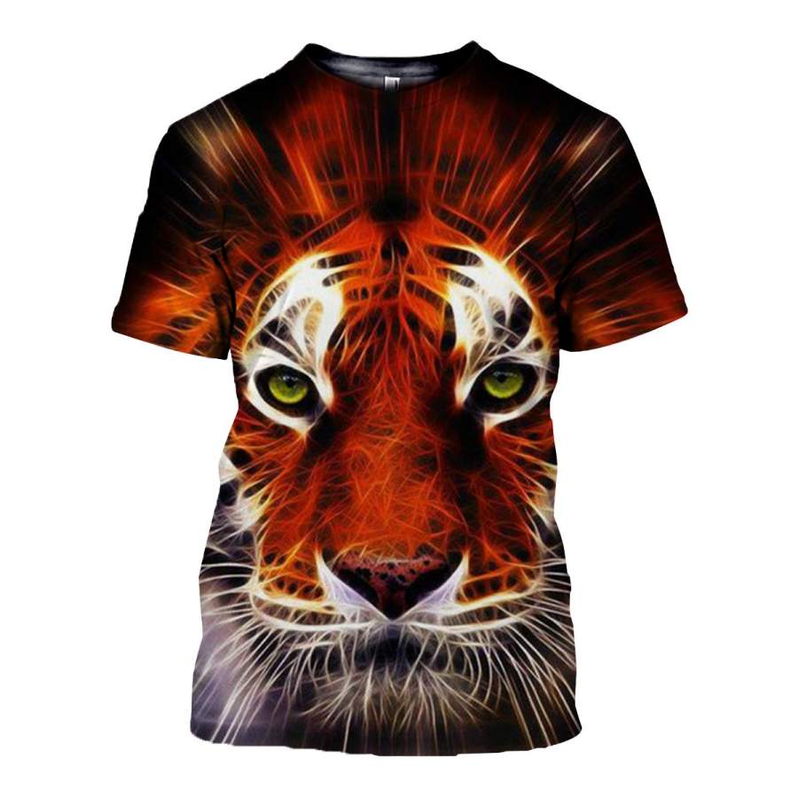 3D All Over Printed Tiger T Shirt Hoodie 51201924