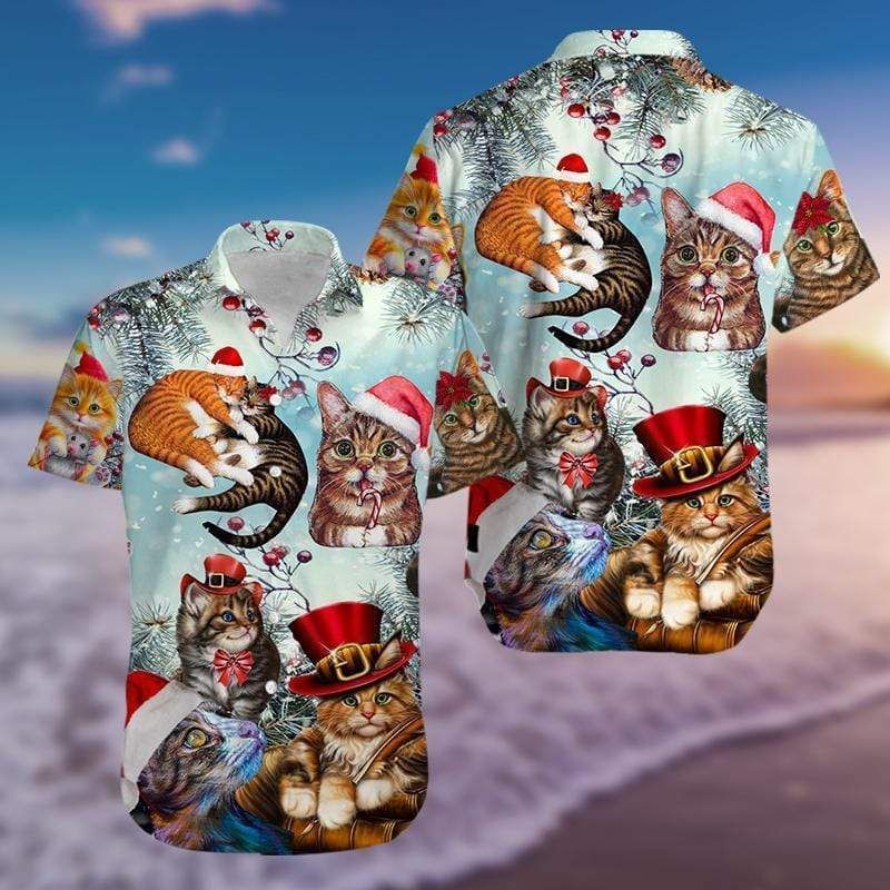 Check Out This Awesome Hawaii Aloha Shirts Believe In Magic Of Christmas Cute Cats H Ha43270