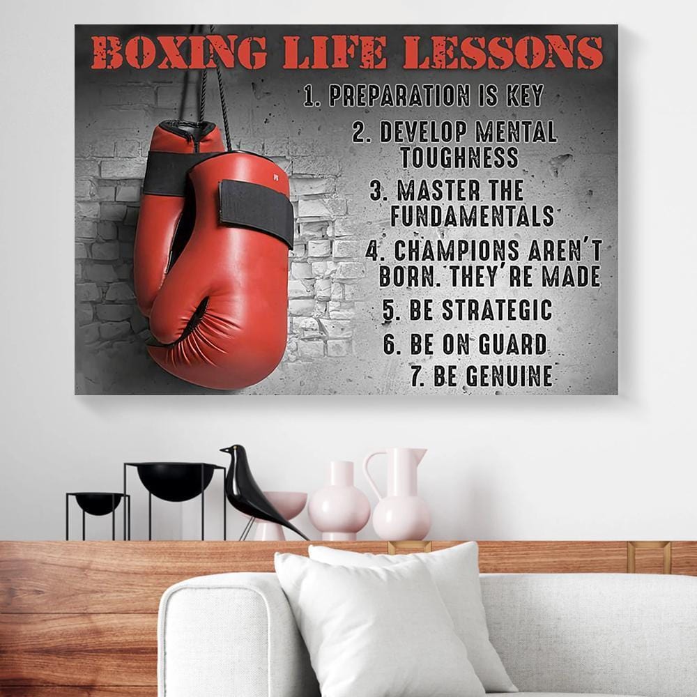 Canvas Prints Boxing Life Lessons Horizontal Canvas Wall Art Attractive Living Room Bedroom Bathroom Home Decoration