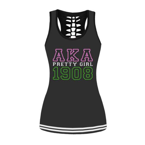 Alpha Kappa Alpha Precious 20 Pearls Aka Pretty Girl Tank-Top And Legging