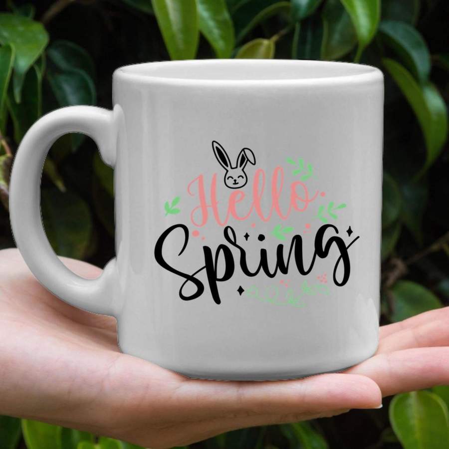 Hello Spring coffee mug