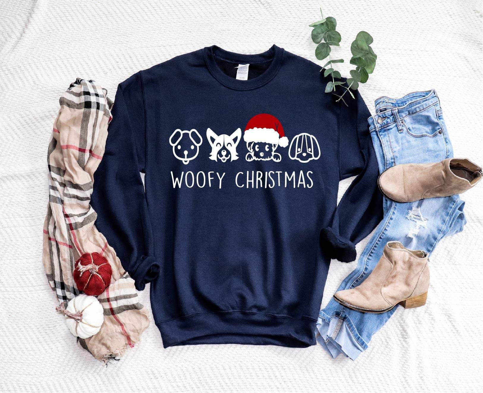 Woofy Christmas Sweater,Woofy Christmas Sweater,Christmas,Christmas Holiday Sweater,Dog Lover Gift, Animal Lover Sweater,Christmas Gift,Gift