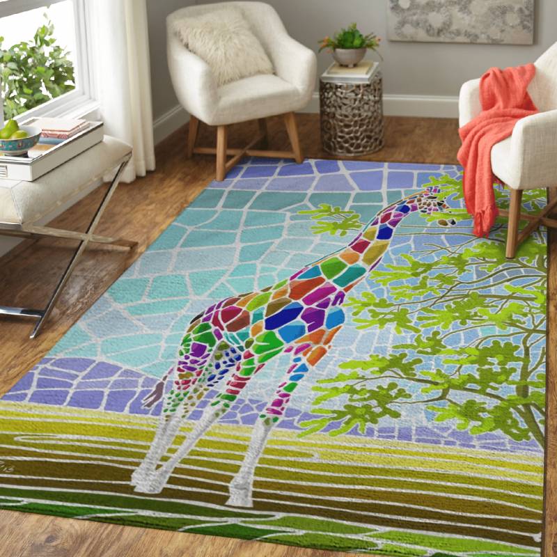 Reticulated Giraffe – Animals Area Rug Carpet