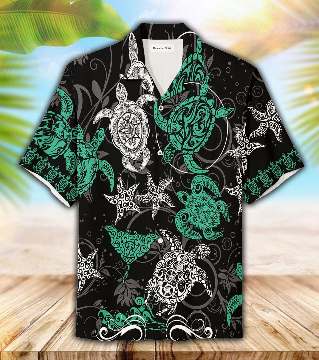 Hawaii Aloha Shirts Haida Spirit Sea Turtle Ha44910