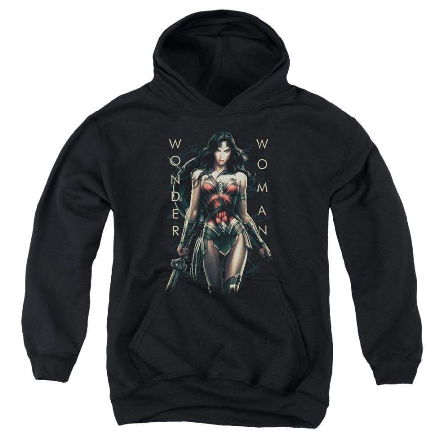 Wonder Woman Armed And Dangerous Youth Hoodie (Ages 8-12)