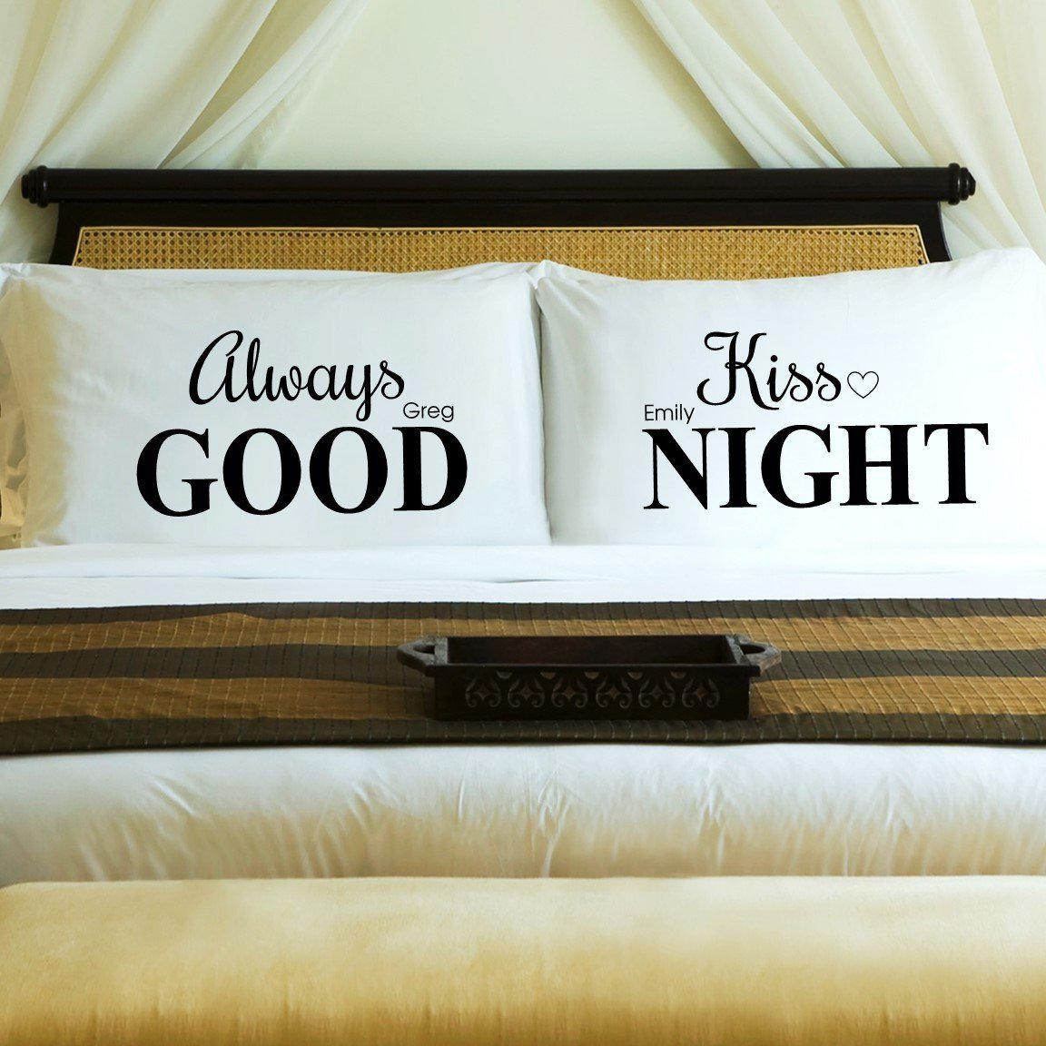 Personalized Couples Pillow Cases- 9 Designs