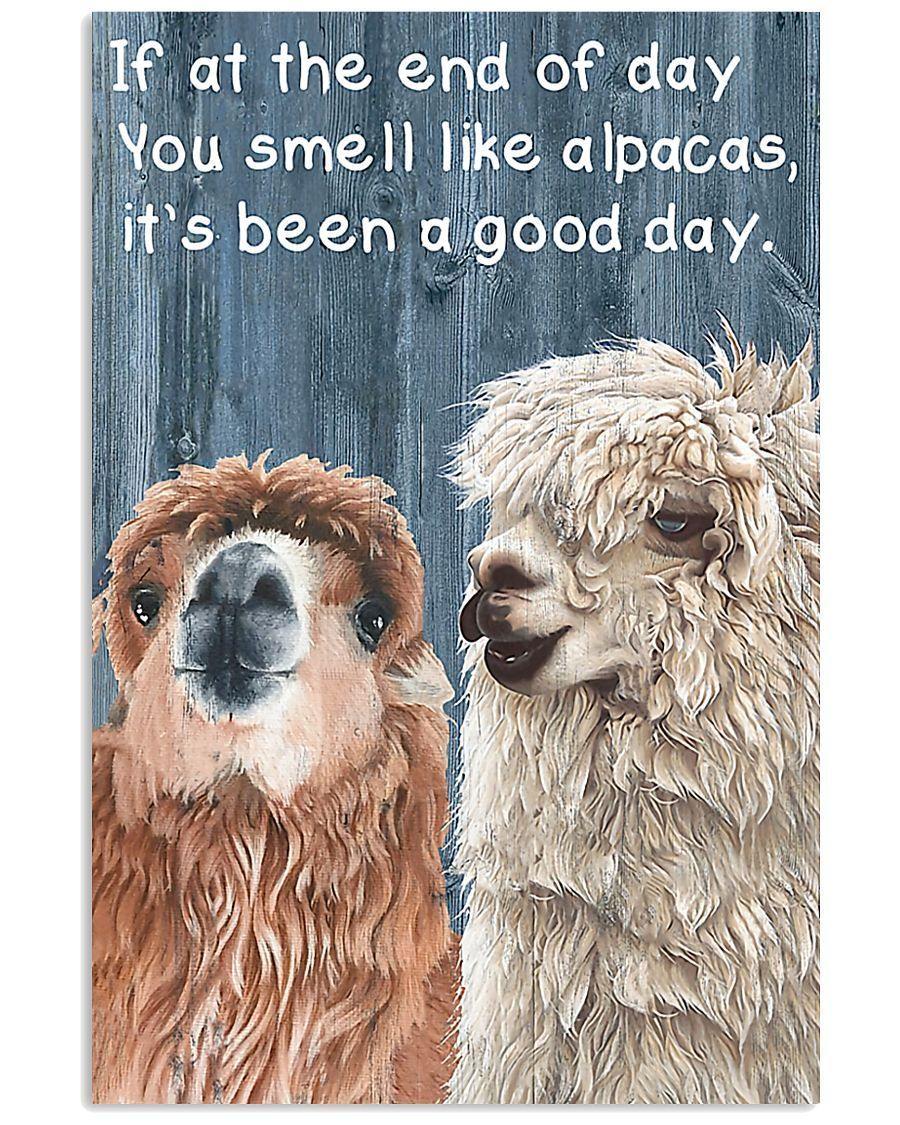 Alpaca If At The End Of Day You Smell Like Alpacas, It’S Been A Good Day Spread – Best Idea Gift For Dog Lover, Gift For Home Decor, Gift For Family – Horizontal Canvas Matte Canvas Wall Art