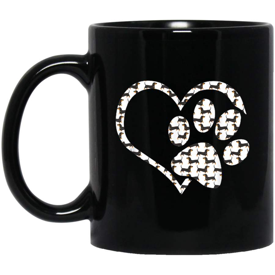 Dachshund Puppy Dog Paw Print Pawprint Rescue Mug Gift Mug