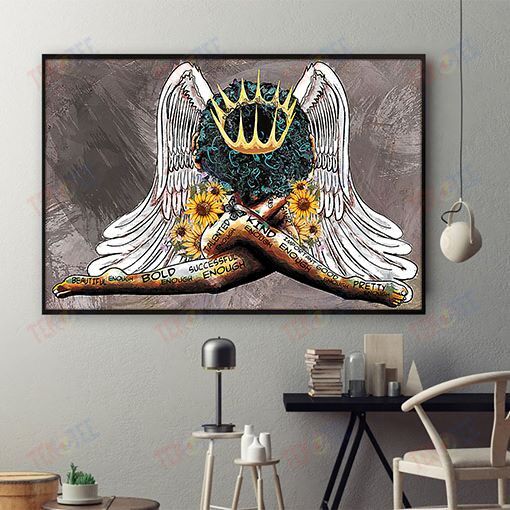 Black American Poster Amazing Black Lives Matter Poster Afro Girl African King Living Room Wall Beautiful Poster Home Decoration