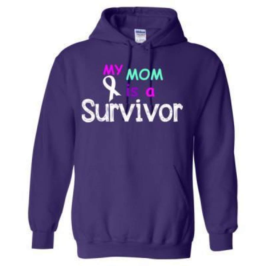 AGR My Mom Is A Survivor – Heavy Blend™ Hooded Sweatshirt