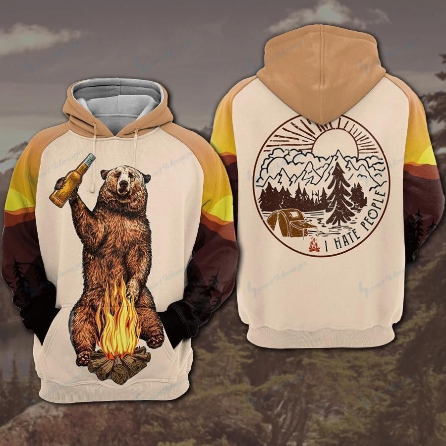 Bear Camping Hoodie 059