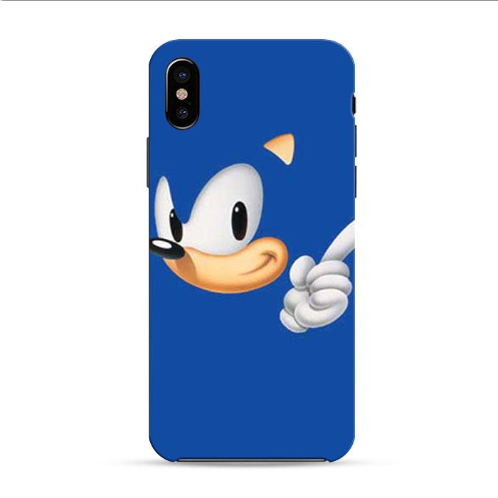 Sonic The Hedgehog Face iPhone XS 3D Case