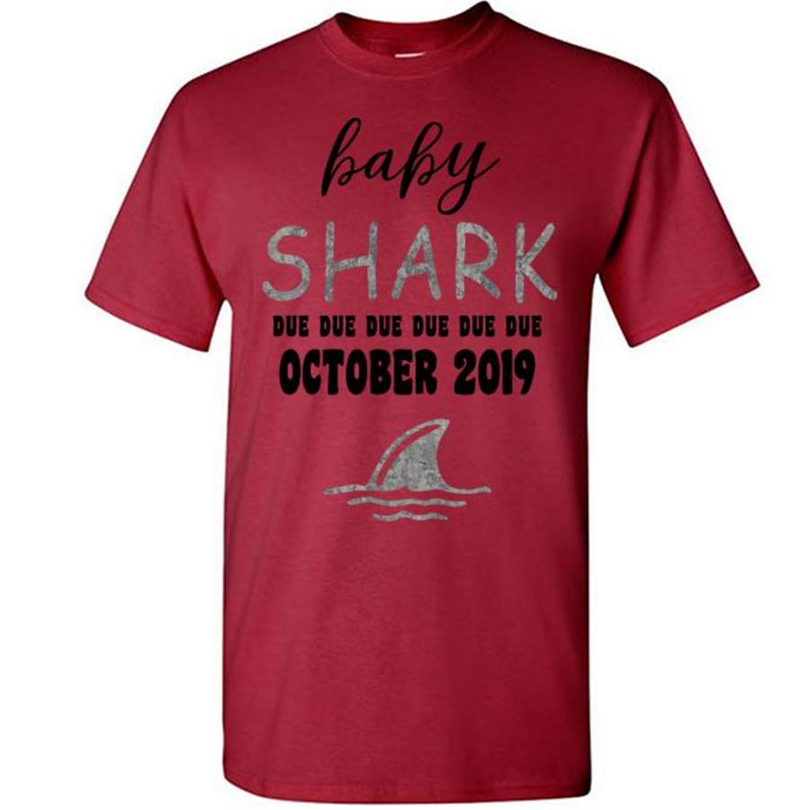 Baby Shark Due Due Due Due October 2019, Birthday Gift – Gildan Short Sleeve Shirt