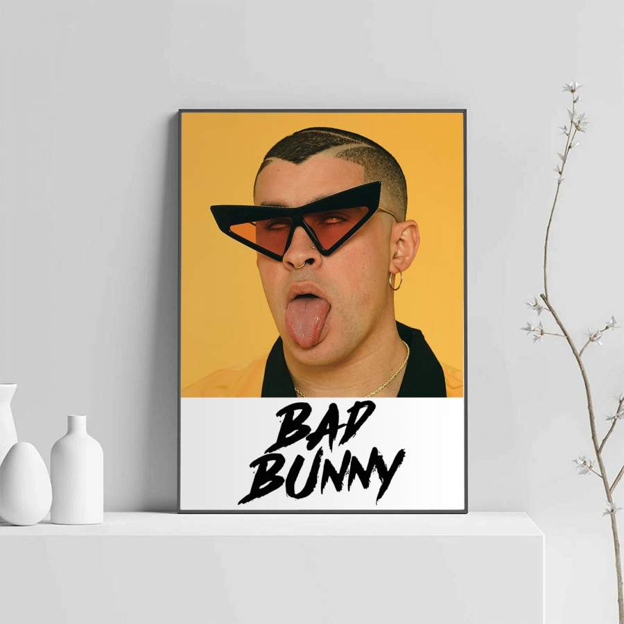 Bad Bunny Ugly Face Poster