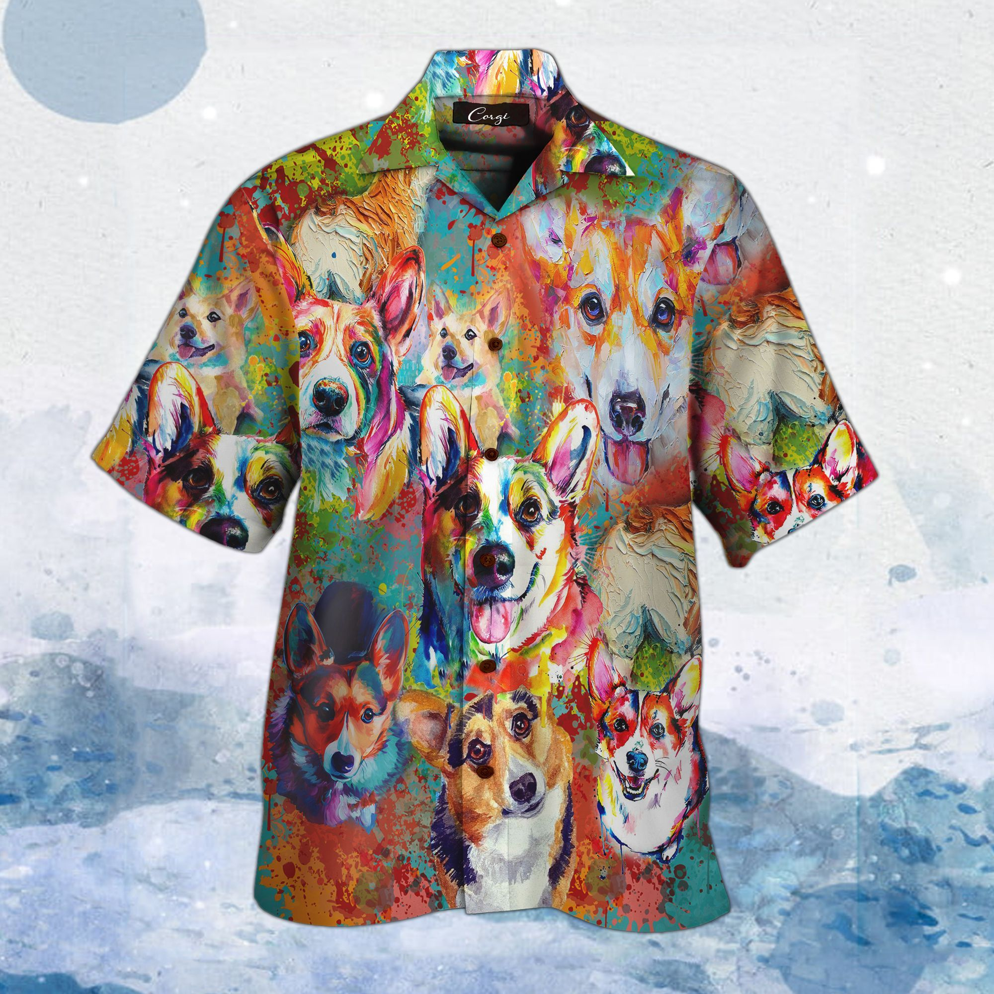 Corgi Colorfull Hawaii Shirt Unisex Adult Ha52264