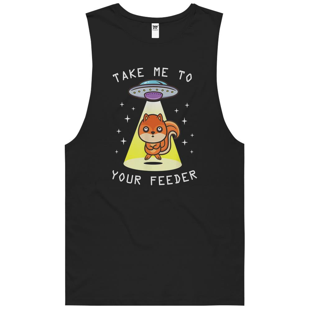 Ailen Shirt, Ufo Shirt, Ufo Tank Top, Ufo Tee Shirt, Tank Top Ufo, Funny Squirrel Forest Animal – Ufo Spaceship Alien Abduction Tank Top