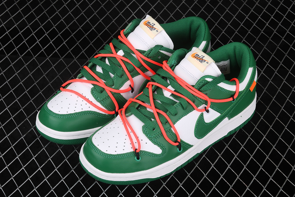 Nike Off-White x Dunk Low ‘Pine Green’ Skate Shoes Sneakers SNK526645839