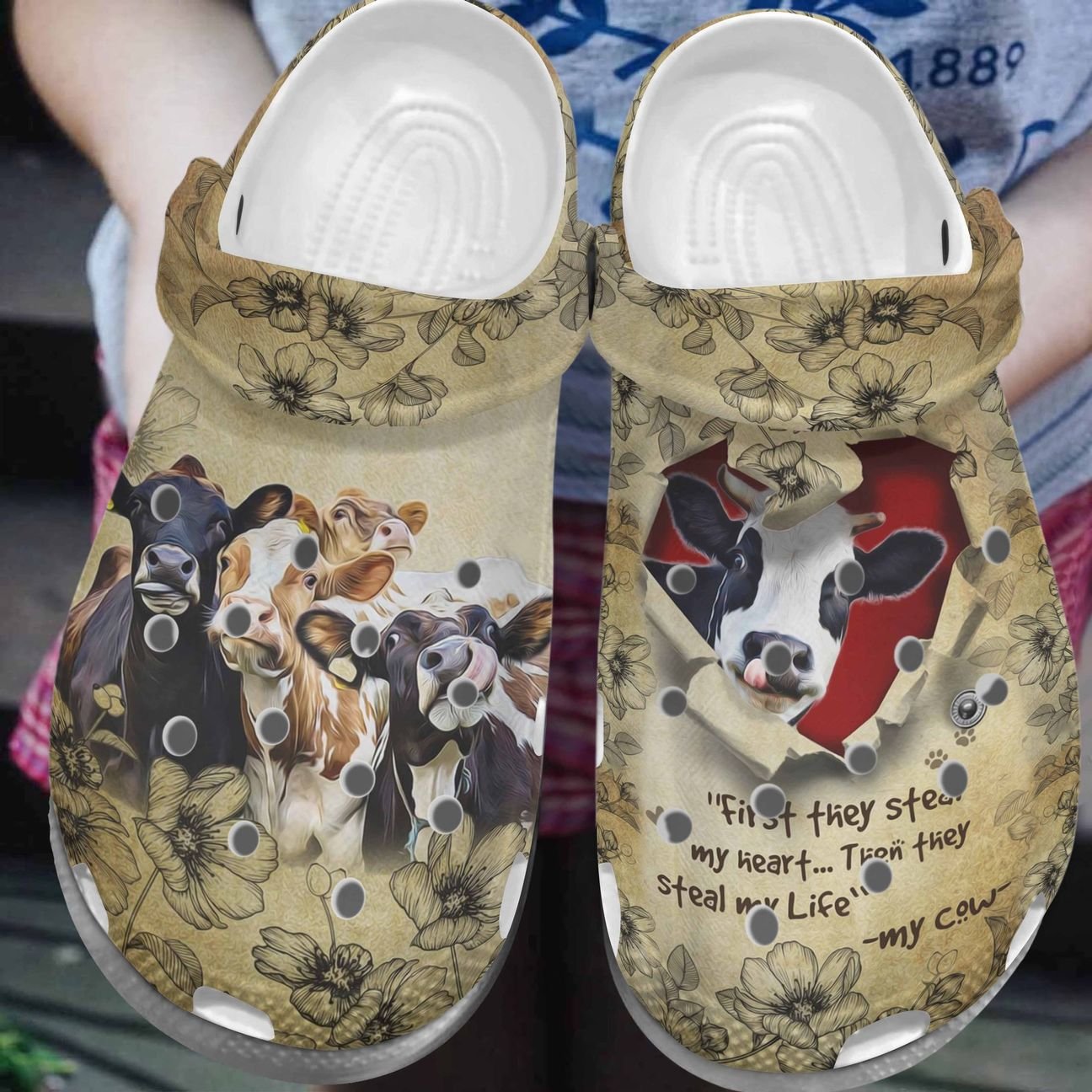 Cow Personalized Clog, Custom Name, Text, Color, Number Fashion Style For Women, Men, Kid, Print 3D My Cow