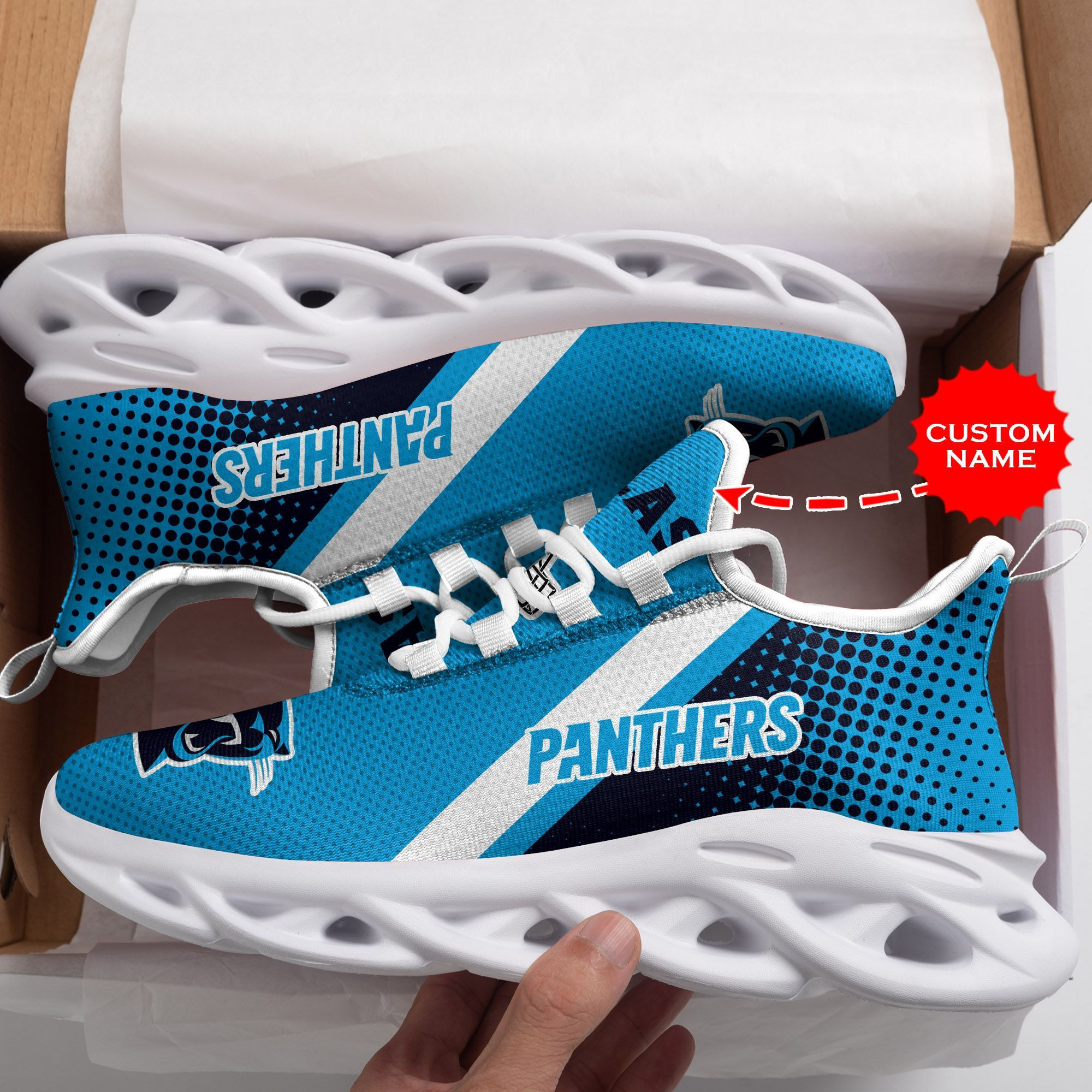 Carolina Panthers Custom Personalized Max Soul Sneakers Running Sports Shoes For Men Women