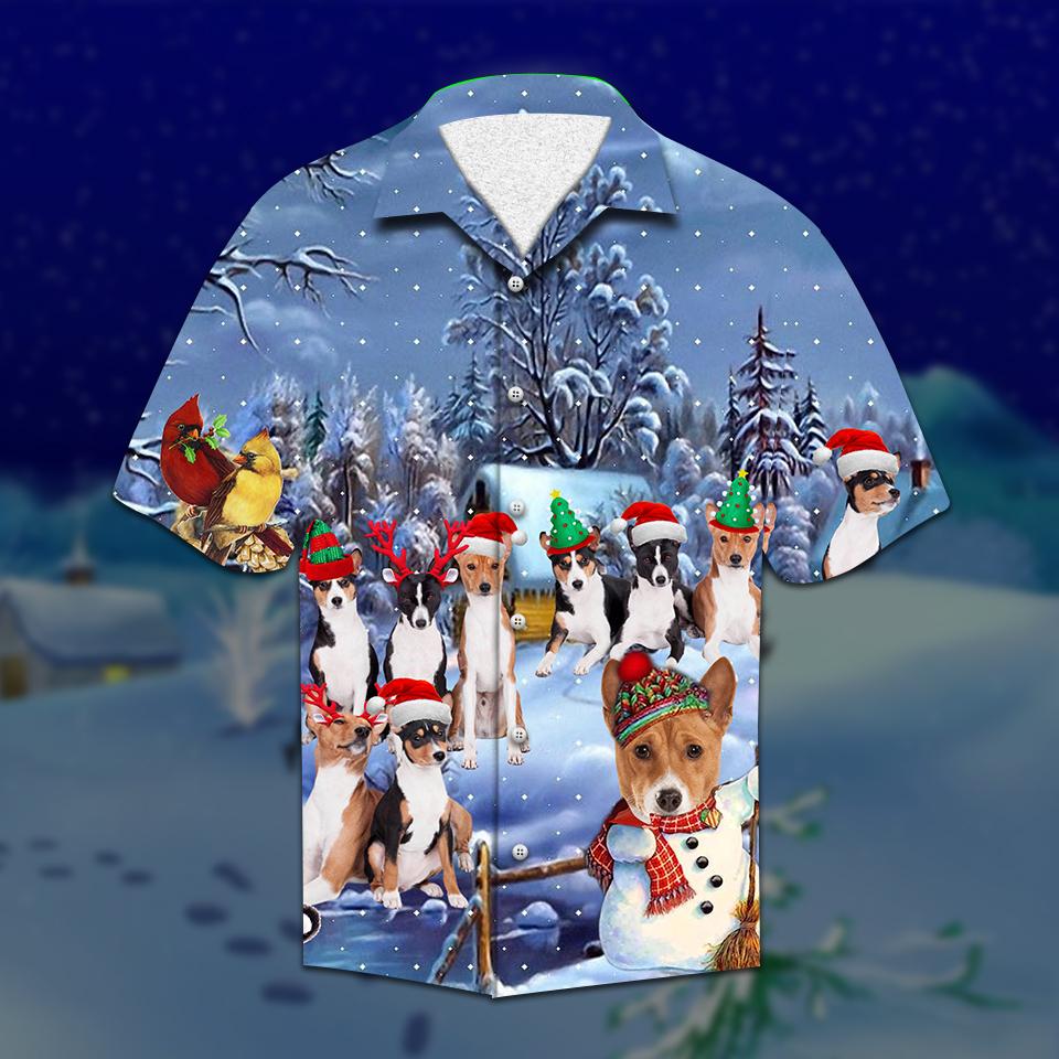 Basenji Christmas Hawaiian Shirt | Unisex | Full Size | Adult | Colorful | HW2083