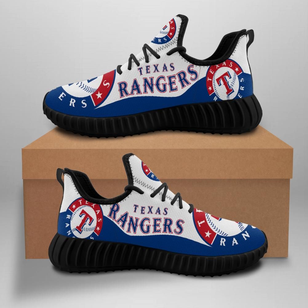 Texas Rangers Unisex Sneakers New Sneakers Custom Shoes Baseball Yeezy Boost