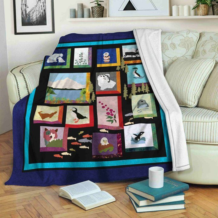 Animal Clm2711061S Sherpa Fleece Blanket