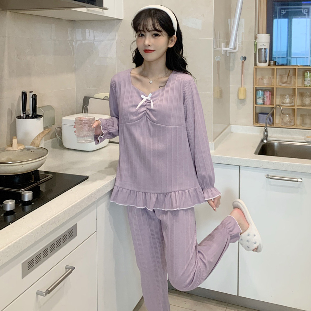 Women Winter Long Sleeves Homewear Pajamas Set Lounge Set Pyjamas Sleepwear Nightwear M-7XL Large Size Home Clothes Pijama Mujer alx