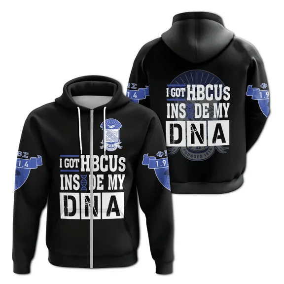 Fraternity Hoodie – Phi Beta Sigma Hbcu Dna Zip Hoodie