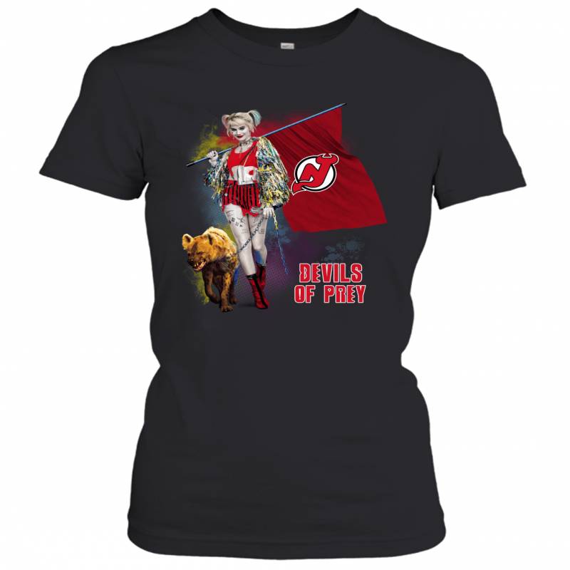 Harley Quinn flag New Jersey Devils Of Prey Women’s T-Shirt