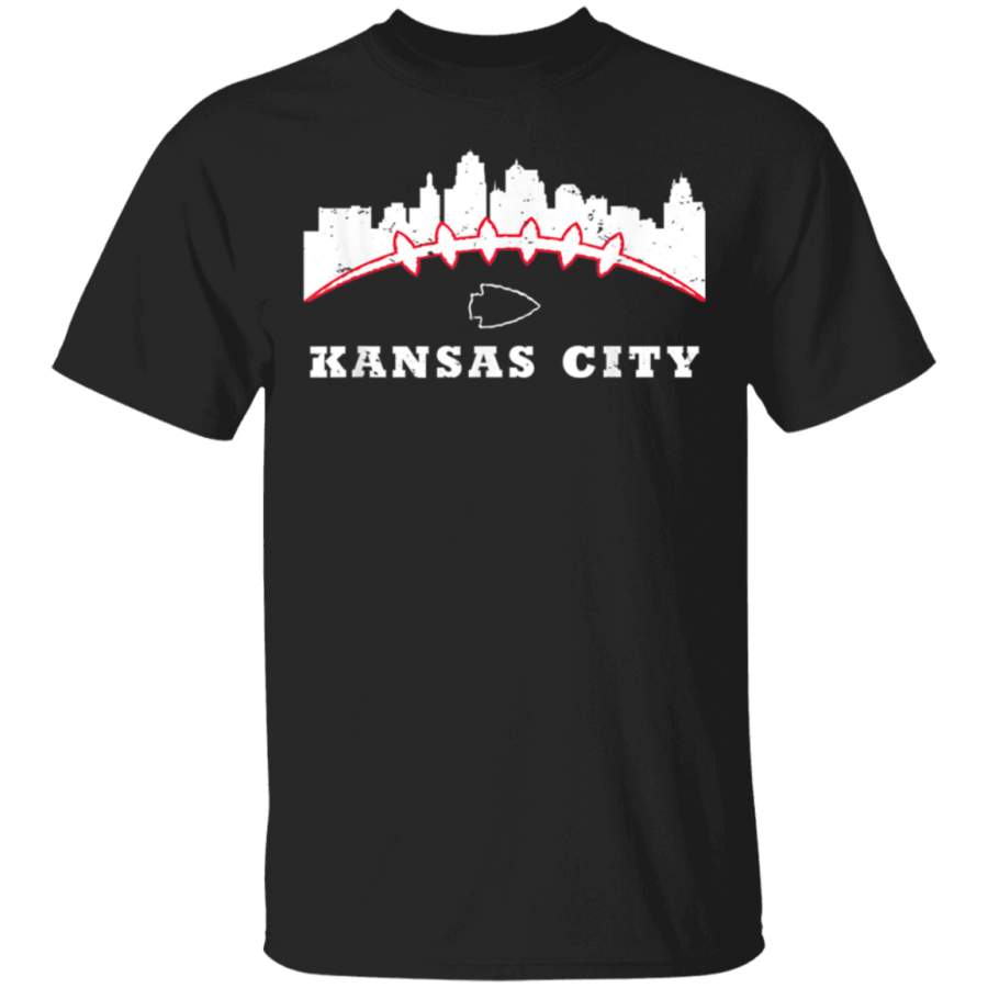 Kansas City Football Pigskin Arrowhead Sports Fan Novelty TShirt