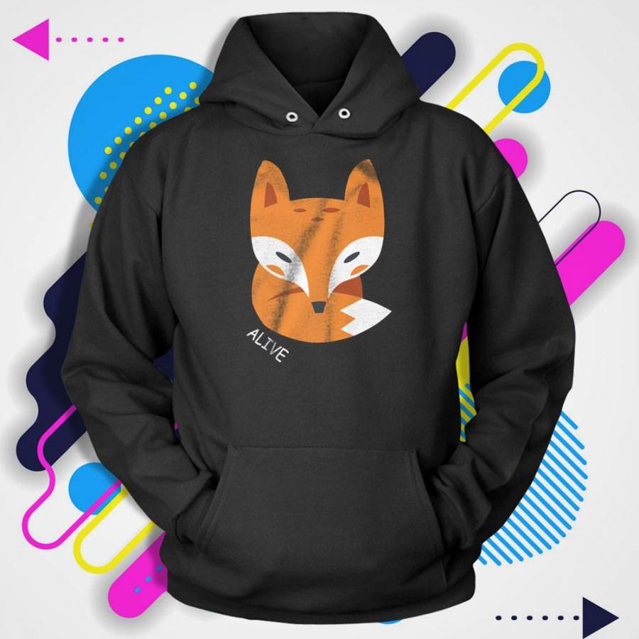 Alive Little Fox Men’S Hoodie