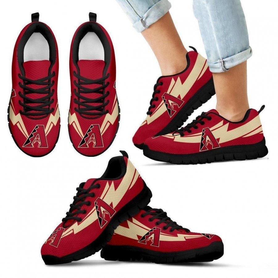 Three Amazing Good Line Charming Logo Arizona Diamondbacks Sneakers #848