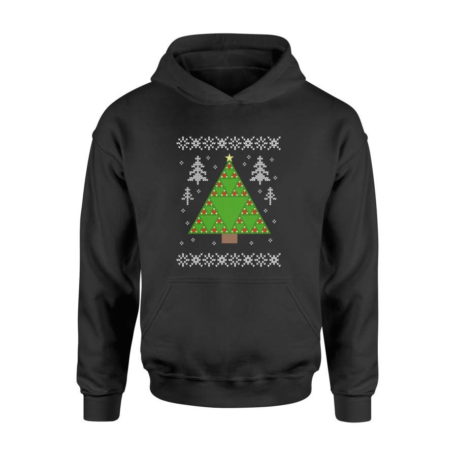 Sierpinski’s Christmas Tree Ugly Christmas Long Sleeve T-Shirt – Standard Hoodie