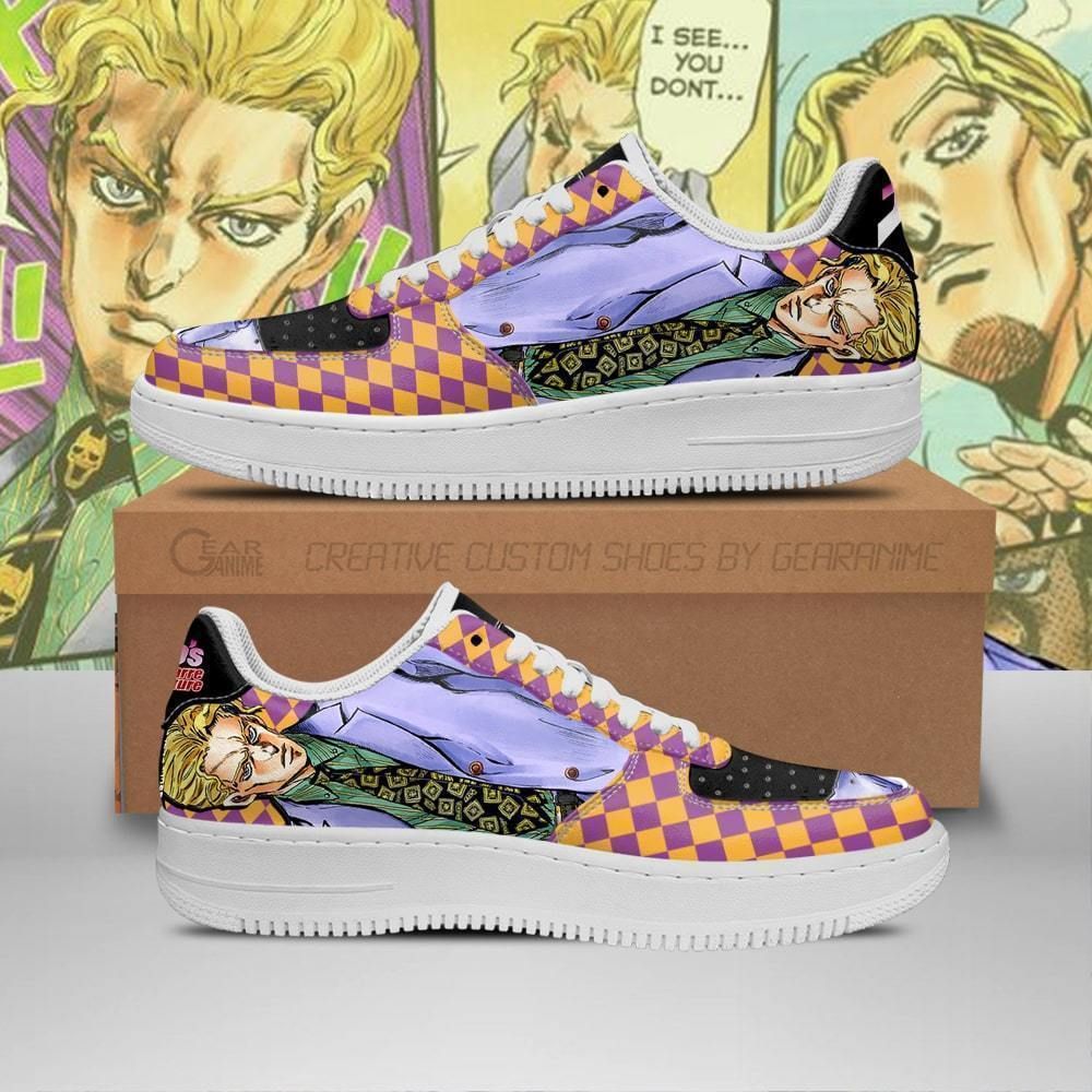 Yoshikage Kira Sneakers Jojo Anime Shoes Fan Gift Idea Pt06 Unisex Men Women