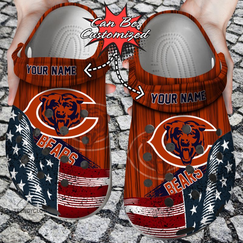 Custom US Flag CBears New clog Shoes